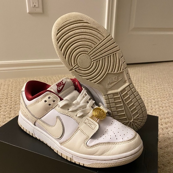 Nike Dunk Low SE Just Do It White Phantom - Picture 3 of 7